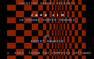 Java Jim in Square Shaped Trouble Title Screen